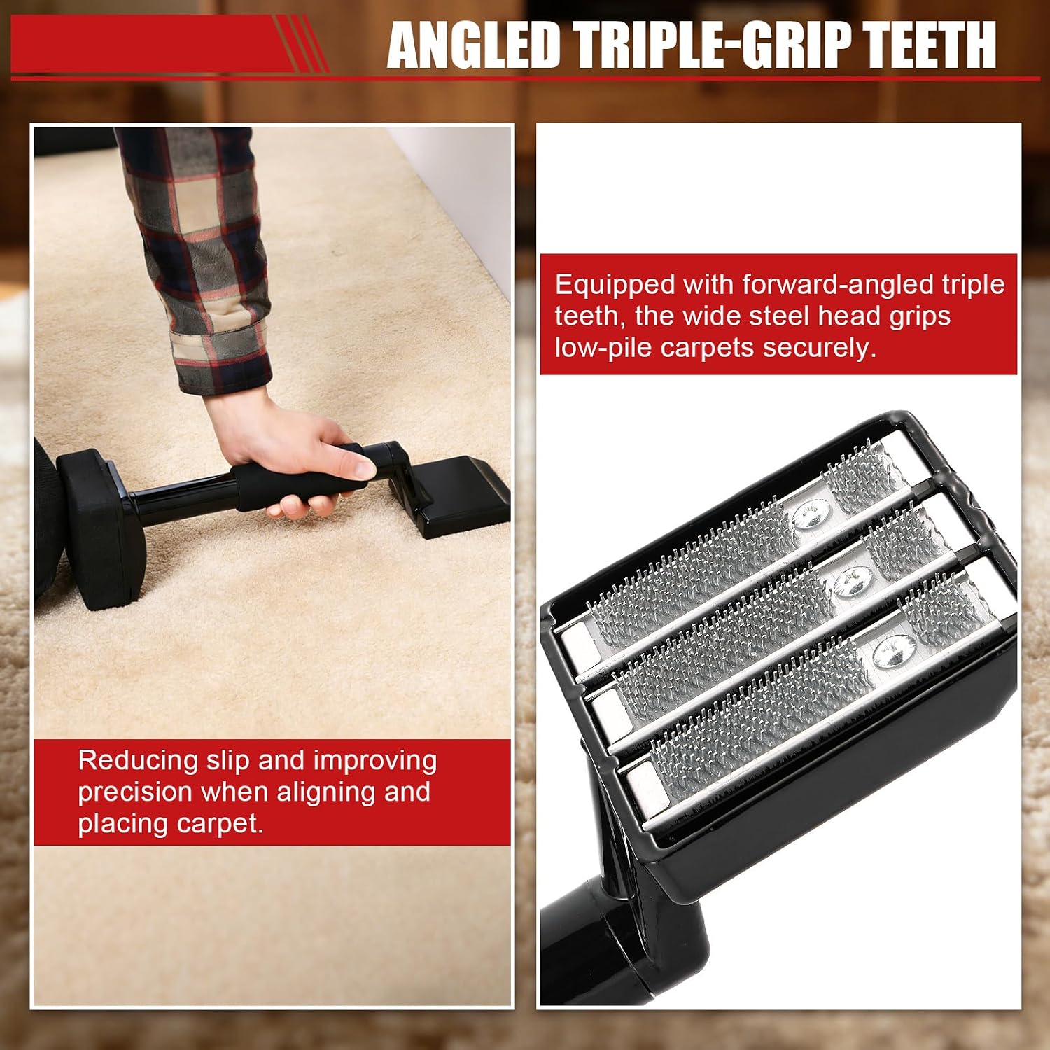 Carpet Knee Kicker, 16-5/8" Non-Adjustable Carpet Stretcher