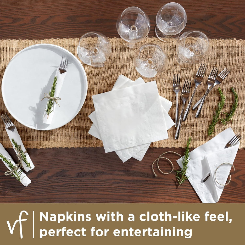 Entertain Paper Napkins, Disposable Dinner Napkins, 320 Count