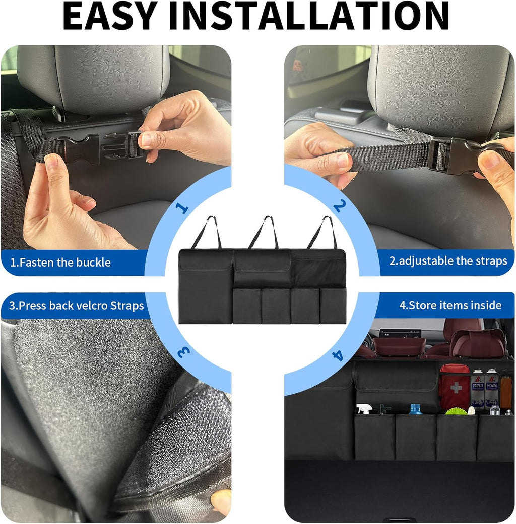 Car Trunk Organizer Backseat Hanging Organizer with Storage Pockets for Subaru Crosstrek, Forester, Outback, Ascent