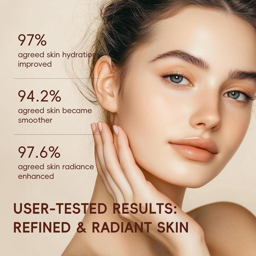 Moisturizing Korean Rice Skin Care Set – Radiance Skincare 5-Step Routine with Rice Cleanser, Toner, Serum, Face