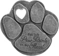 Pet Memorial Garden Stone 'You Left Paw Prints On My Heart'