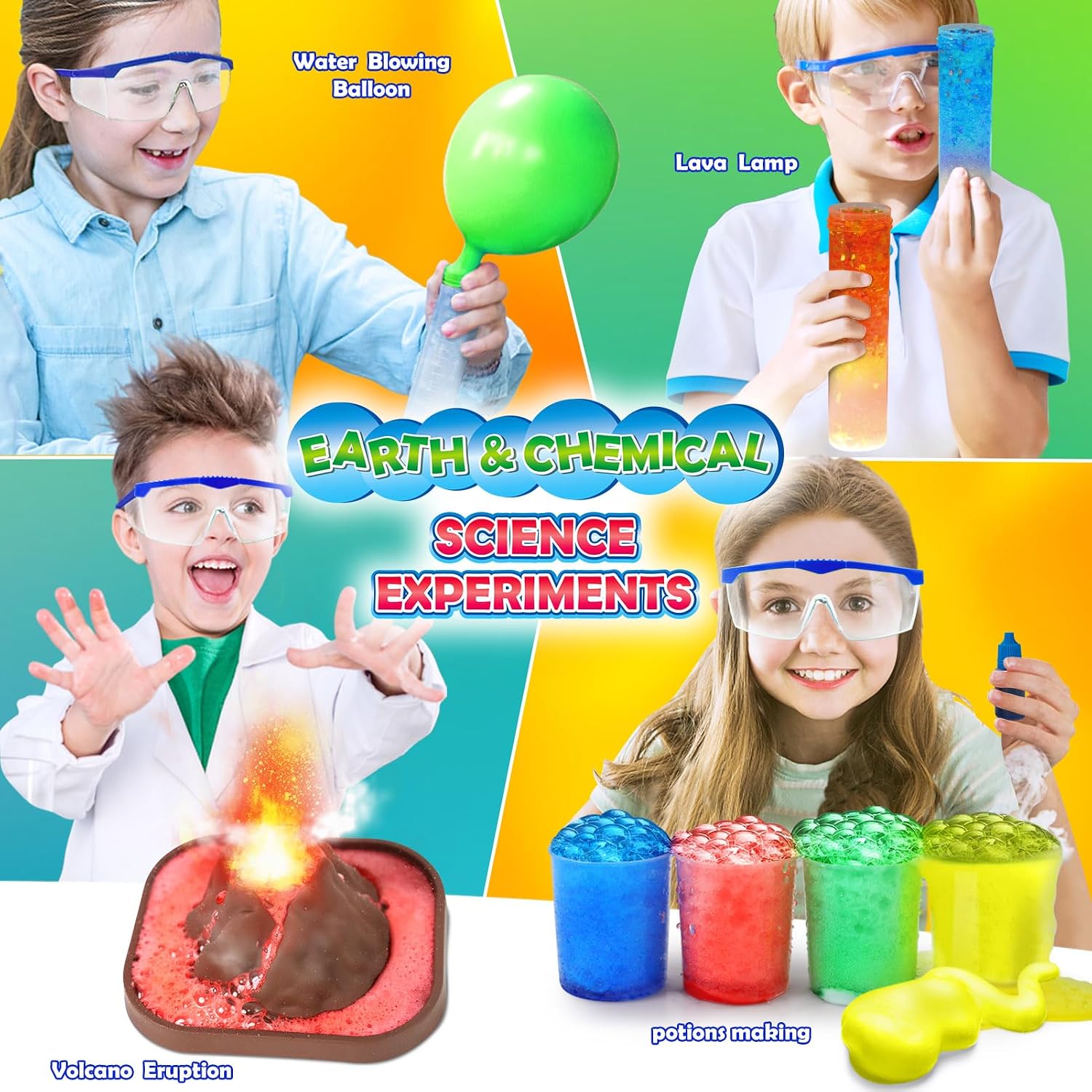 30+ Experiments Science Kits for Kids, S.T.E.M Educational Project Activities Toys Gifts for Boys Girls, Chemistry