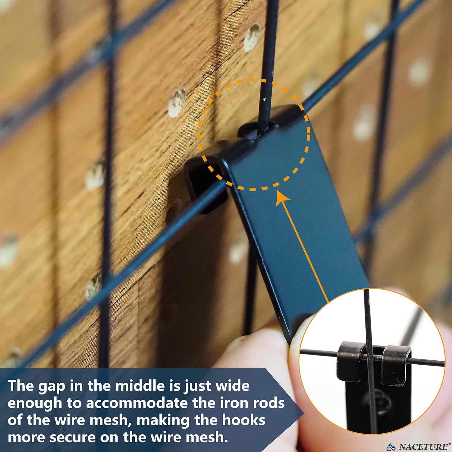 Double Gridwall Hooks- 24 Pcs Display Hooks for Grid Wall Panel- Grid Wall Hooks 6 inch with Extra Hook On The