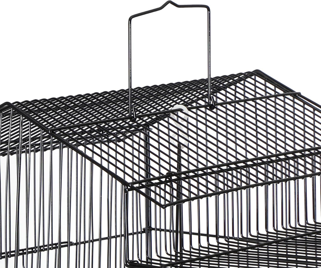 39-Inch Roof Top Bird Cage Large Flight Parrot Cage w/Toys for Small Quaker Cockatiel Sun Conure Parakeet Finch Green