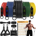Resistance Bands, Exercise Bands for Working Out with Handles | Resistance Bands with Handles, Door Anchor for Home