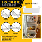 Freezer Door Shelf Bin for Kenmore 253.54703405 (2-Pack)