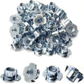 3/8"-16 T-Nut (50 Packs), Zinc Plated Carbon Steel T-Nut