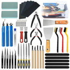 74 Pcs 3D Printer Tool Kit with Deburring Tool for FDM/SLA Printers | 3D Printer Accessories Includes 2 Countersink