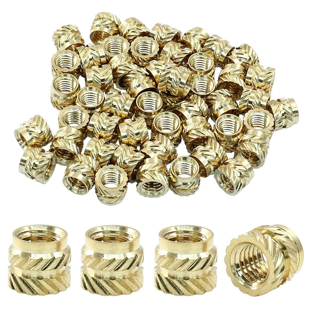 50 Pcs M5x6x7 Threaded Inserts, Heat Set for 3D Printing