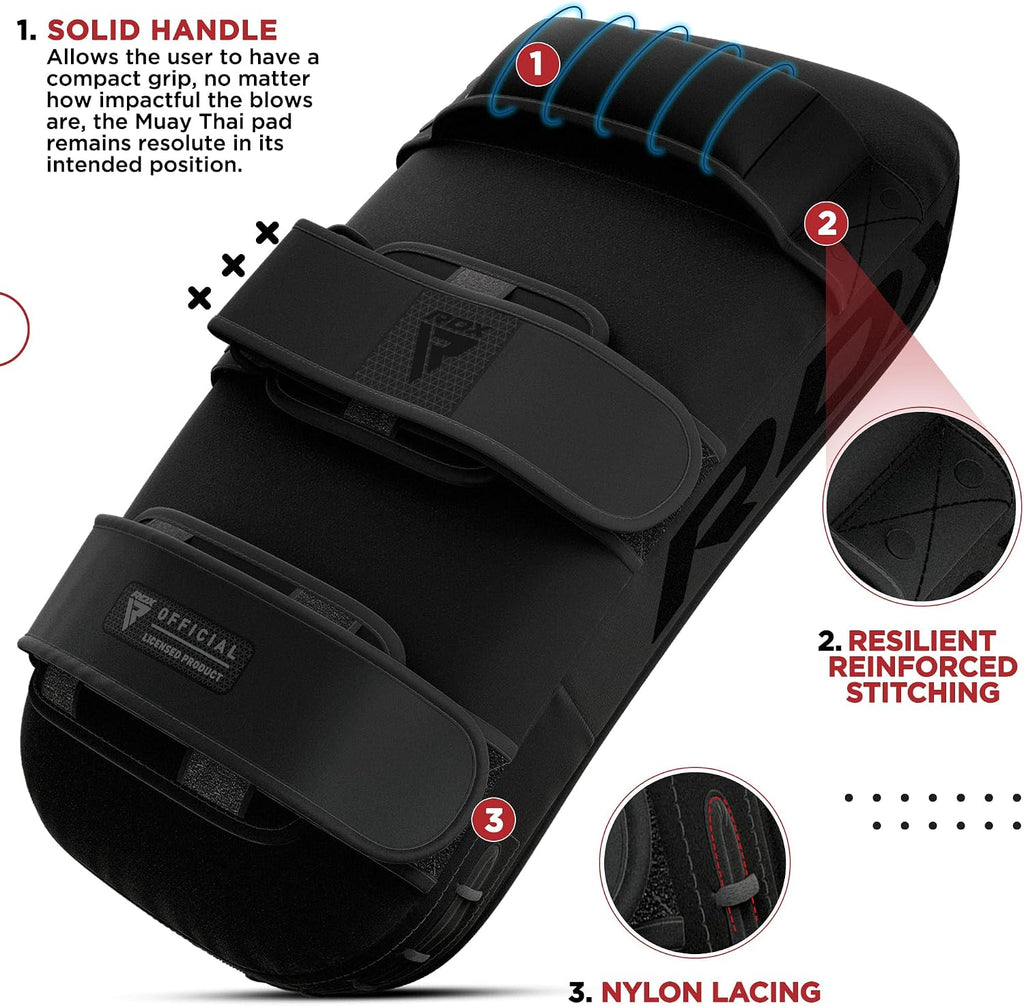 Muay Thai Pad for Training, Curved Kickboxing Kicking Strike Shield, Coaching Kick Boxing, MMA, Martial Arts, Karate