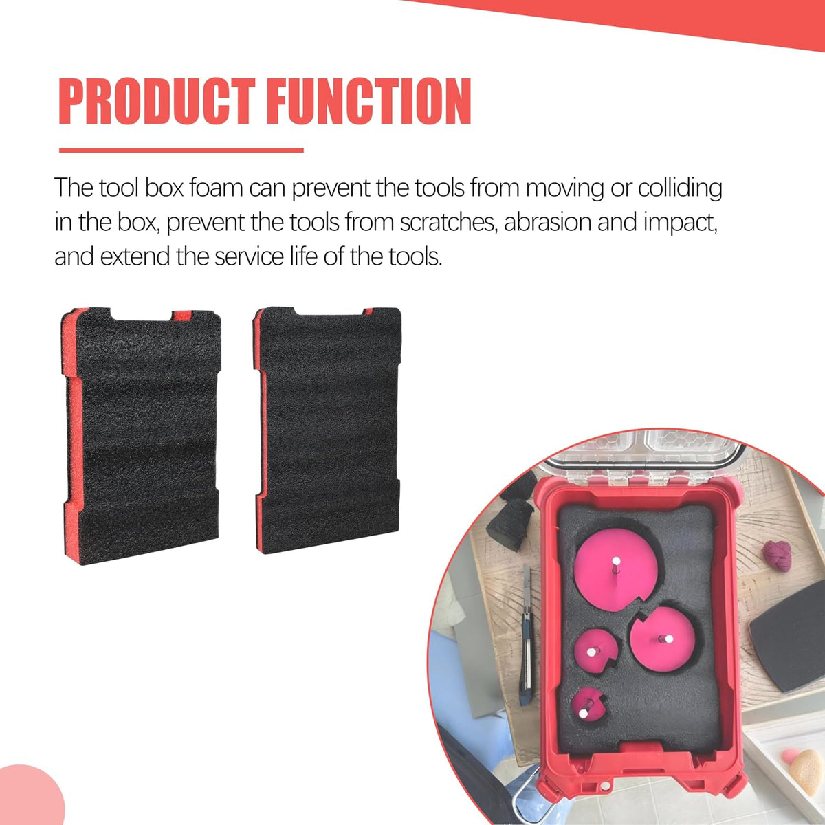 Packout Foam Insert Fits for Milwau-kee 48-22-8435