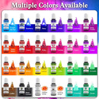 Alcohol Ink Set - 24 Vibrant Colors for Resin Art, Petri Dish Making | Epoxy Resin Painting - Concentrated