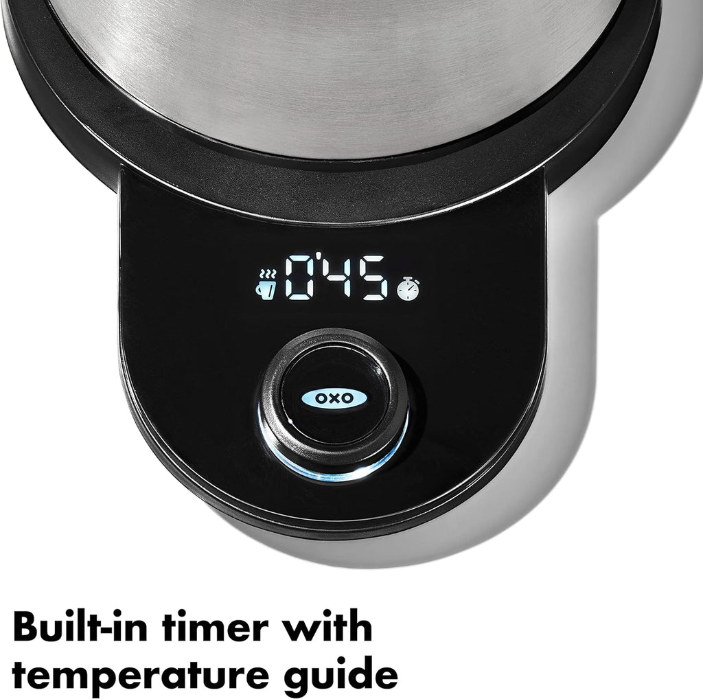 Brew Pour Over Gooseneck Electric Kettle - Stainless Steel