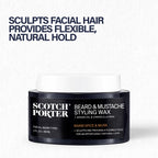 Beard & Mustache Styling Wax for Men - Medium, Flexible Hold