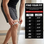 Knee Brace Support with Side Stays, Compression Knee Sleeve & Cross Straps for Patellar Tendon Support, Tendonitis