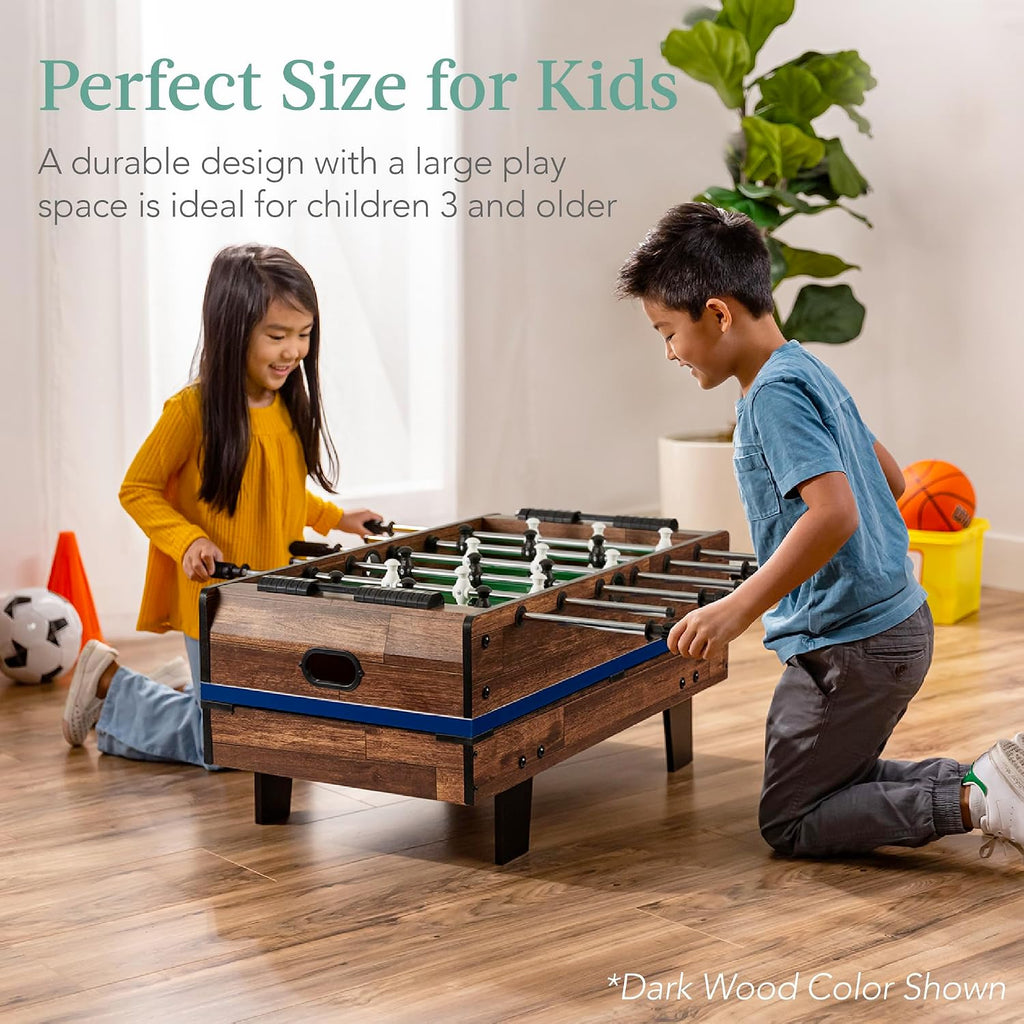 11-in-1 Kids Combo Game Table Set w/Ping Pong, Foosball, Air Hockey, Shuffleboard, Bowling, 5 Accessory Bags