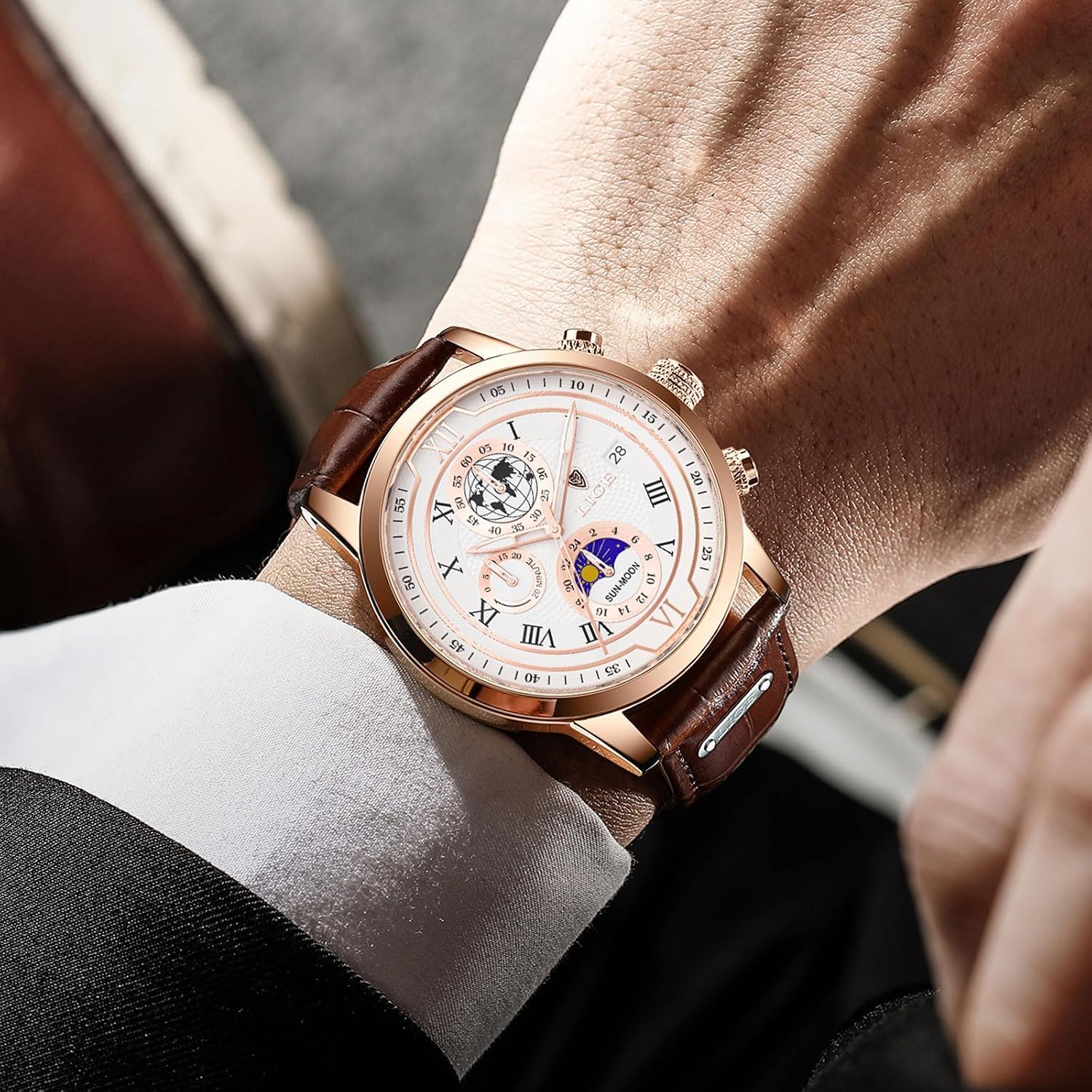 Watches Men Dress Wrist Chronograph Dress Mens Watch