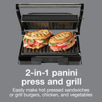 Panini Press Sandwich Maker Grill & Electric Indoor Grill