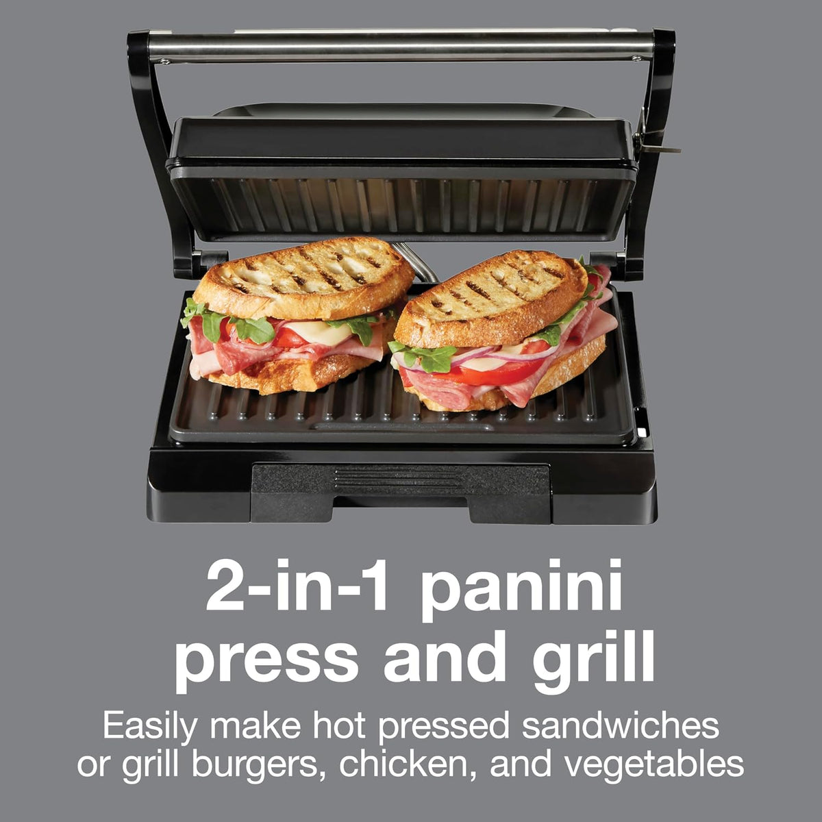 Panini Press Sandwich Maker Grill & Electric Indoor Grill
