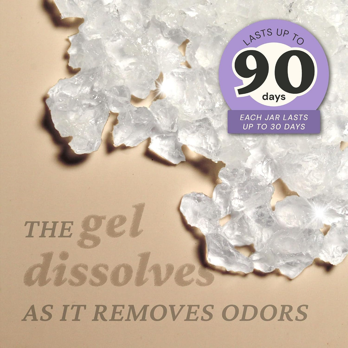 Lavender Odor Eliminator Gel 3-Pk 7 oz - Air Freshener for Home