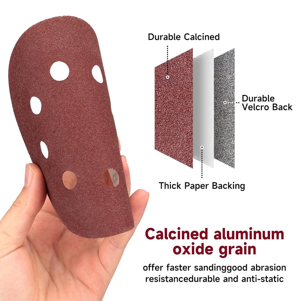 100PCS 5 Inch Sanding Discs 120 Grit Sandpaper for Orbital Sander