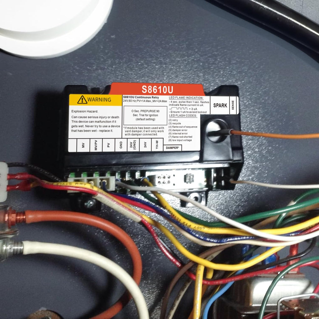 S8610U Furnace Control Board Module Replacement for Honeywell S8610U3009 S8610U1003 Universal Ignition Module Intermittent Pilot Control