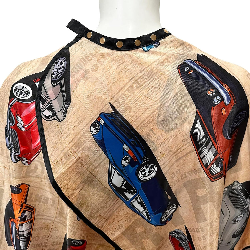 Barber Cape for Men Professional Hair Cutting Salon Cape with Snaps Waterproof Hairdressing Styling Cape Gown Apron