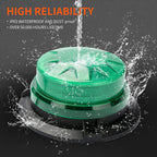 Green Led Emergency Strobe Beacon Lights for Car Vehicles 12V 24V 24-LEDs | Magnetic Mount, 8 Flash Model, Warning