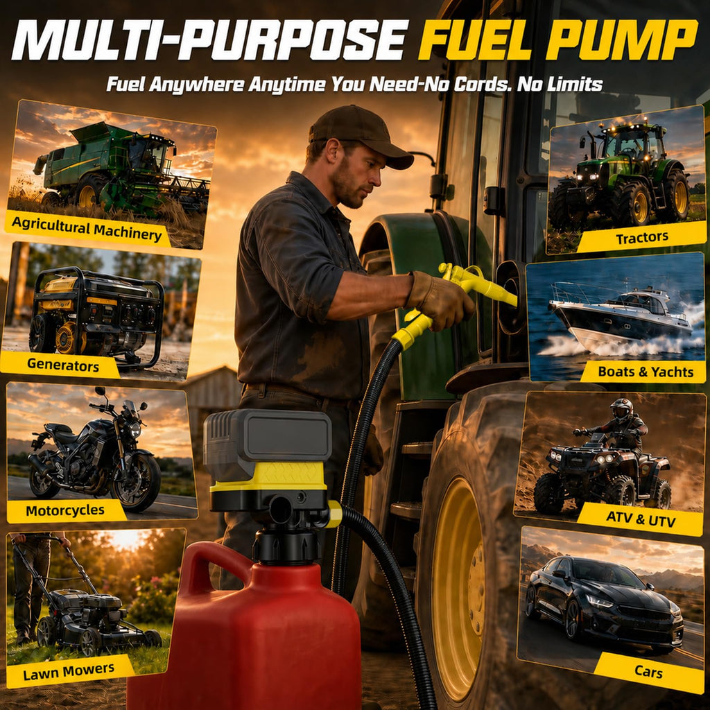 5GPM Battery Powered Fuel Transfer Pump with Hand Trigger Nozzle(Bare Tool)