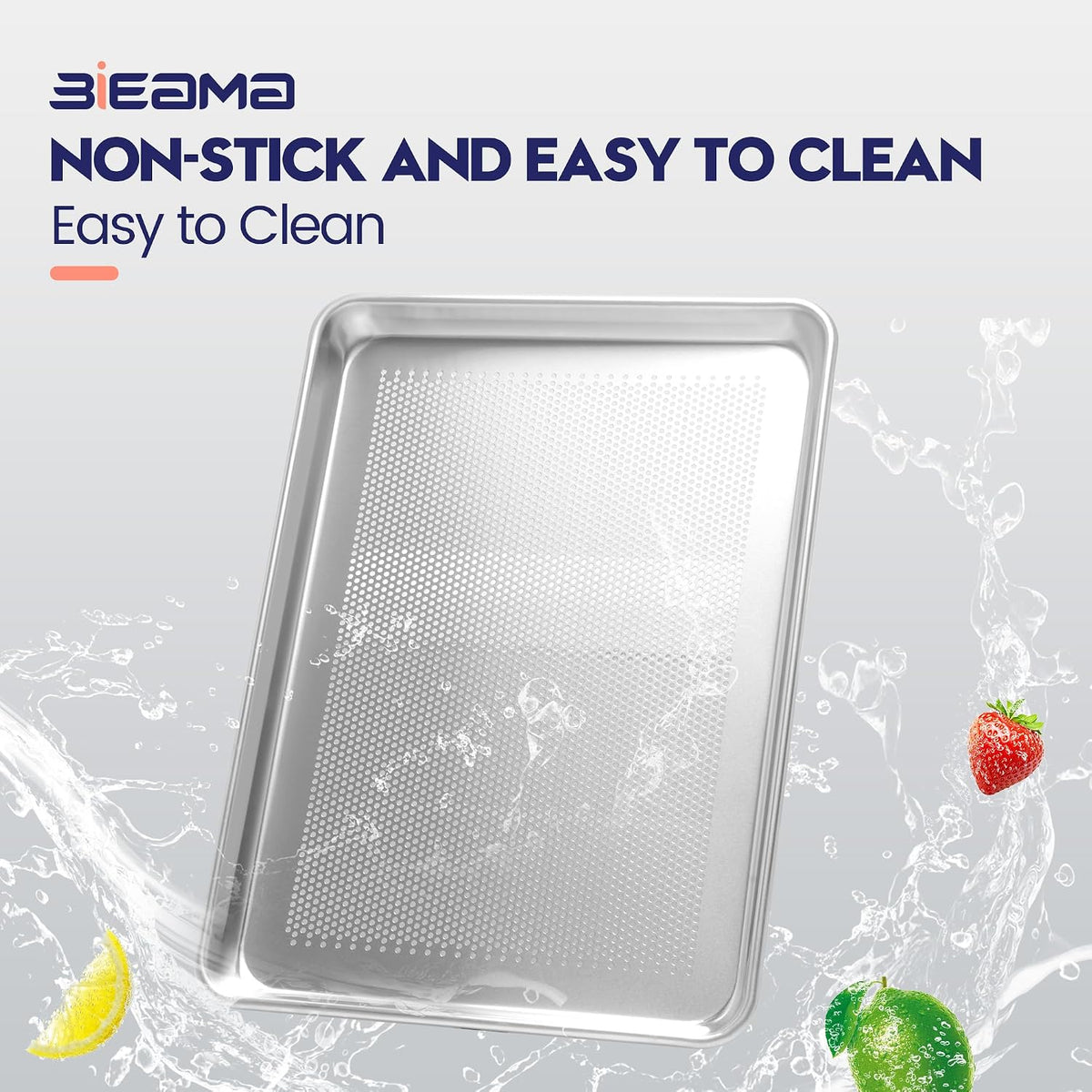 6 Pack Perforated Half Size 18" x 13" Baking Sheet Pan
