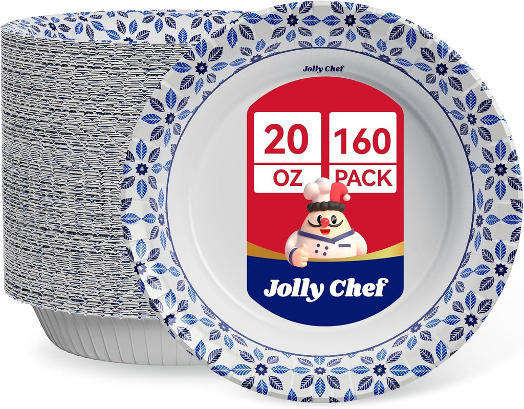 160 Count Paper Bowls 20 oz