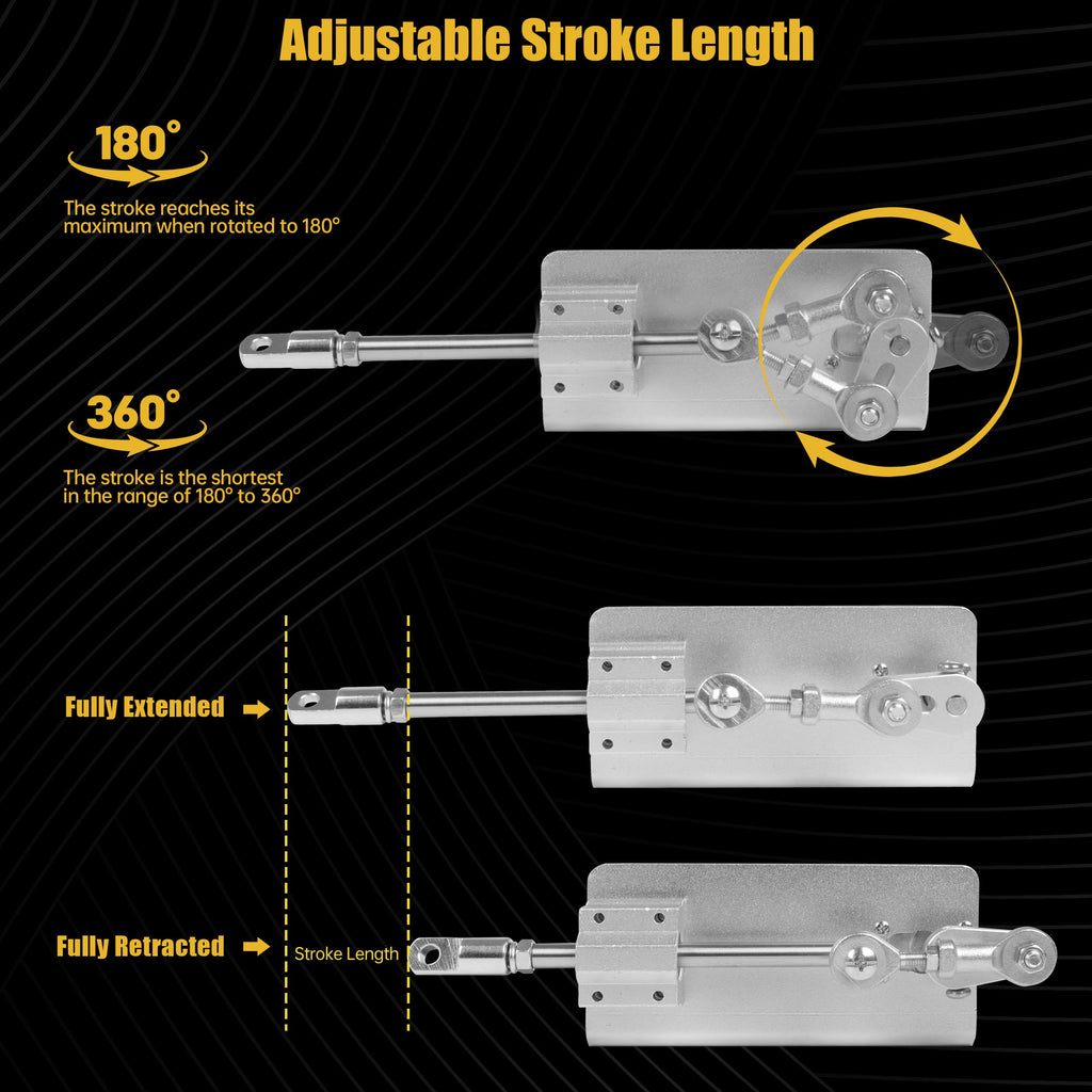 XUNKUANER DC24V Mini Reciprocating Cycle Linear Actuator Telescopic Motor
