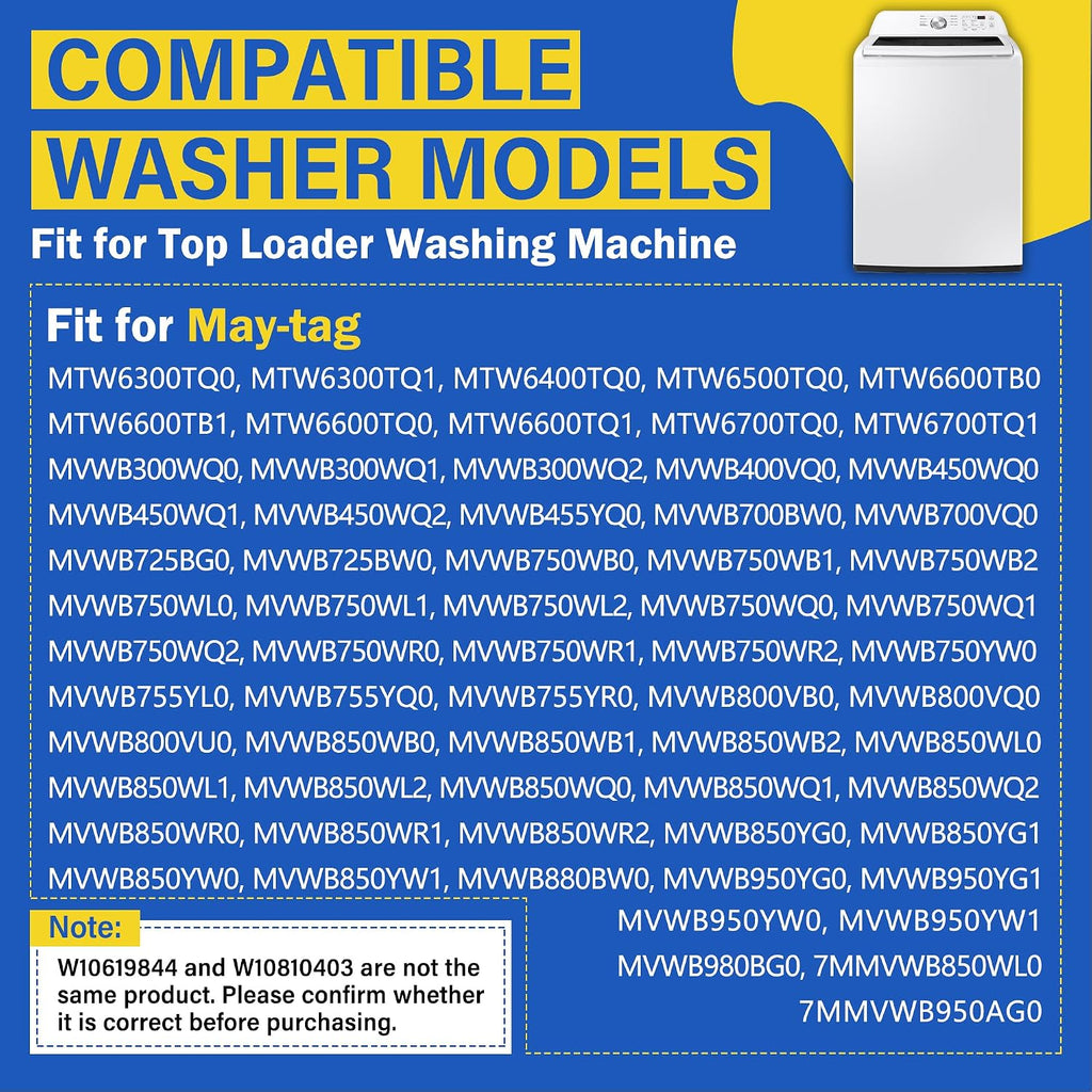 Washer Lid Lock Latch Fit for May-tag MTW6600TQ0 MTW6300TQ0 MTW6500TQ0 MTW6300TQ1 MTW6400TQ0 MVWB450WQ0 MVWB300WQ0 MVWB450WQ2 MVWB750WB2 MVWB750WQ0 MVWB750YW0 MVWB850WB0 MVWB850WQ1 MVWB850YG1