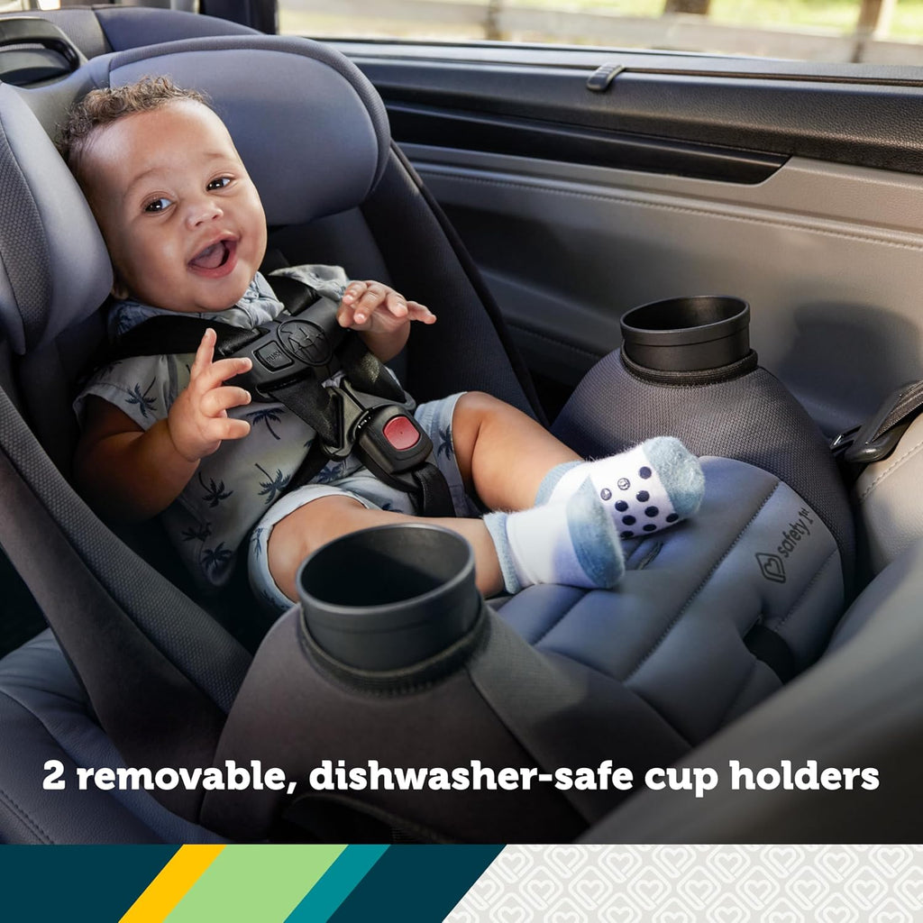 Ellaris 3-in-1 Convertible Car Seat, Slim Fit Design, Rear & Forward-Facing, 5-Position Headrest, Travel-Friendly