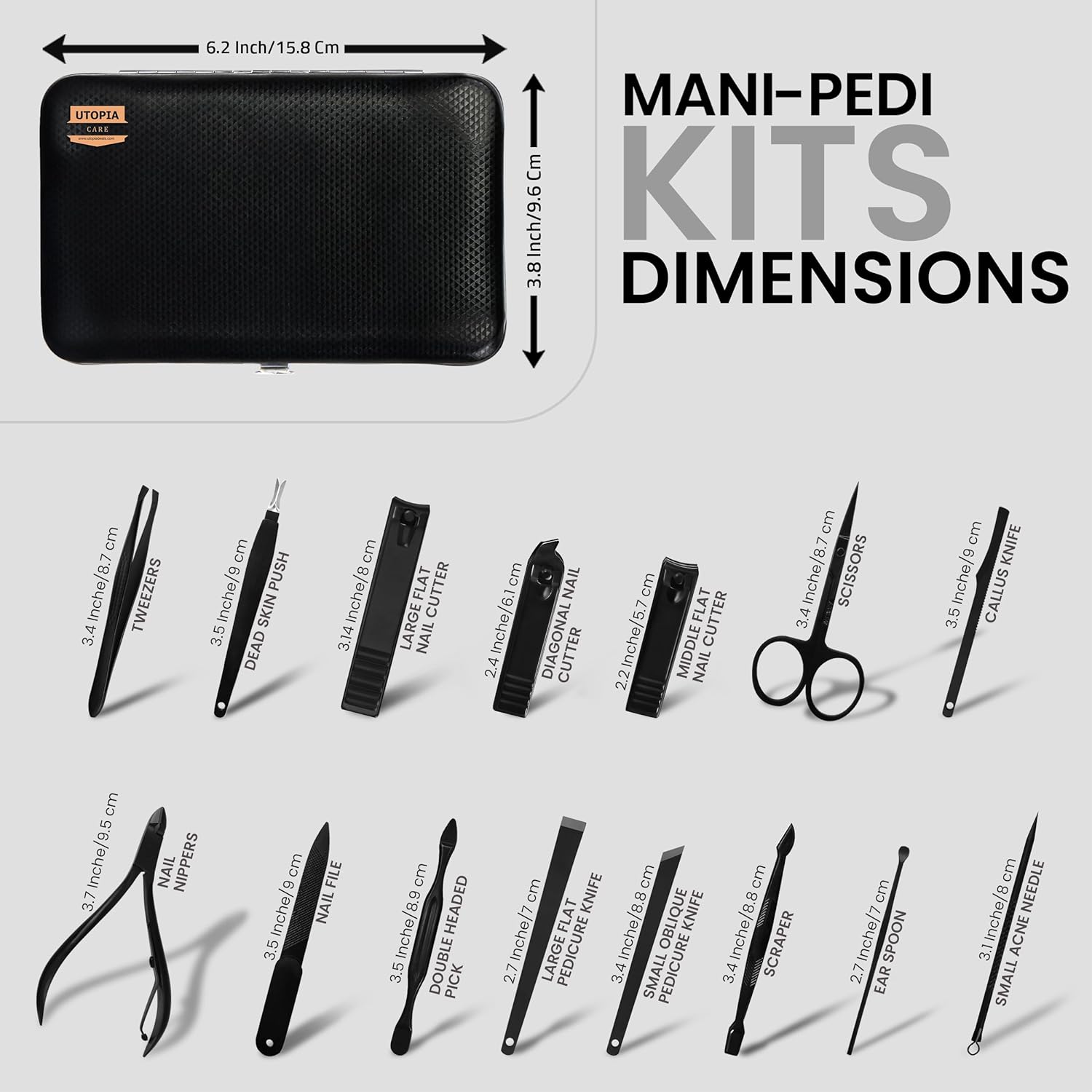 Nail Clippers Professional Nail Kit or Manicure Kit for Women and Men, Stocking Stuffers or Groomsmen Gifts Pedicure