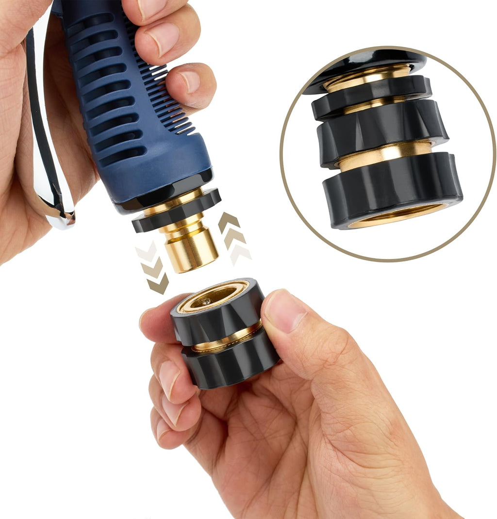 Twinkle Star 3/4 Inch Garden Hose Fitting Quick Connector, 2 Sets
