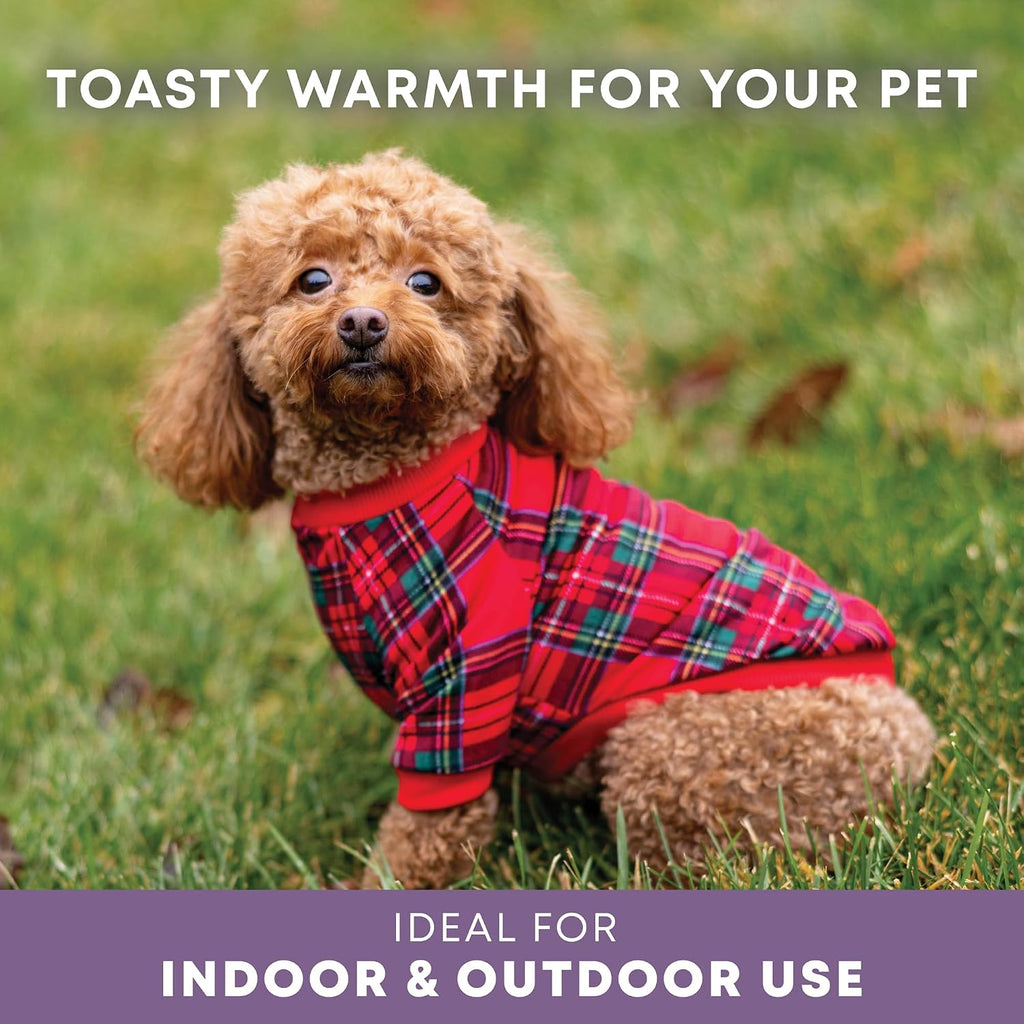 Thermal Jacket Clothes Fleece Lined Sweater for Dogs, Puppies, Warm Coat Bodysuit Onesie One Piece Vest Pet Jammies