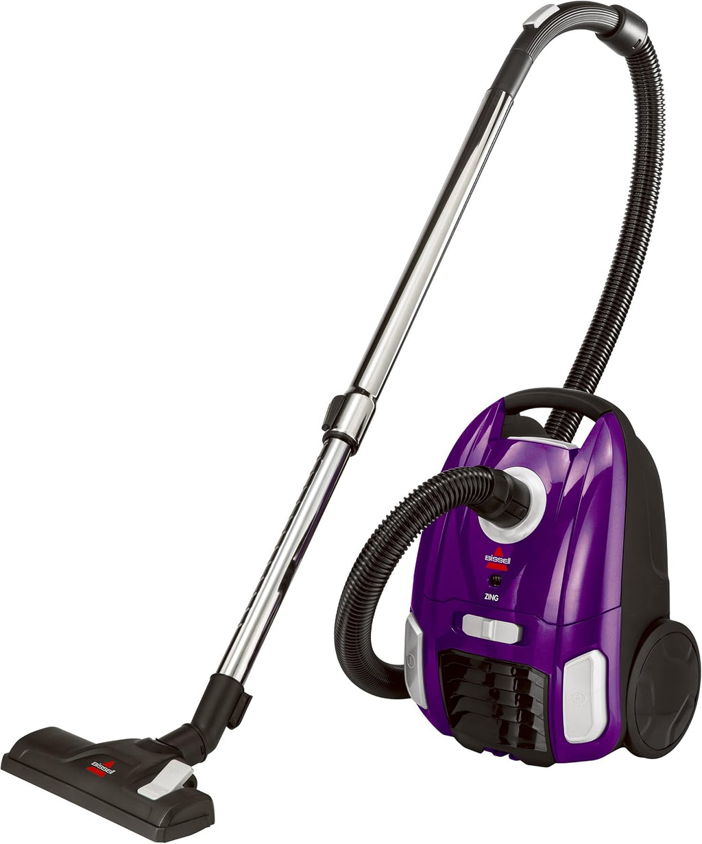 Zing Lightweight, Bagged Canister Vacuum, Purple, 2154A