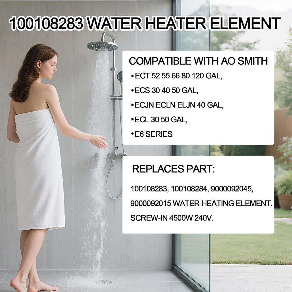 100108283 Water Heater Element Fit For AO Smith Electric Water Heaters