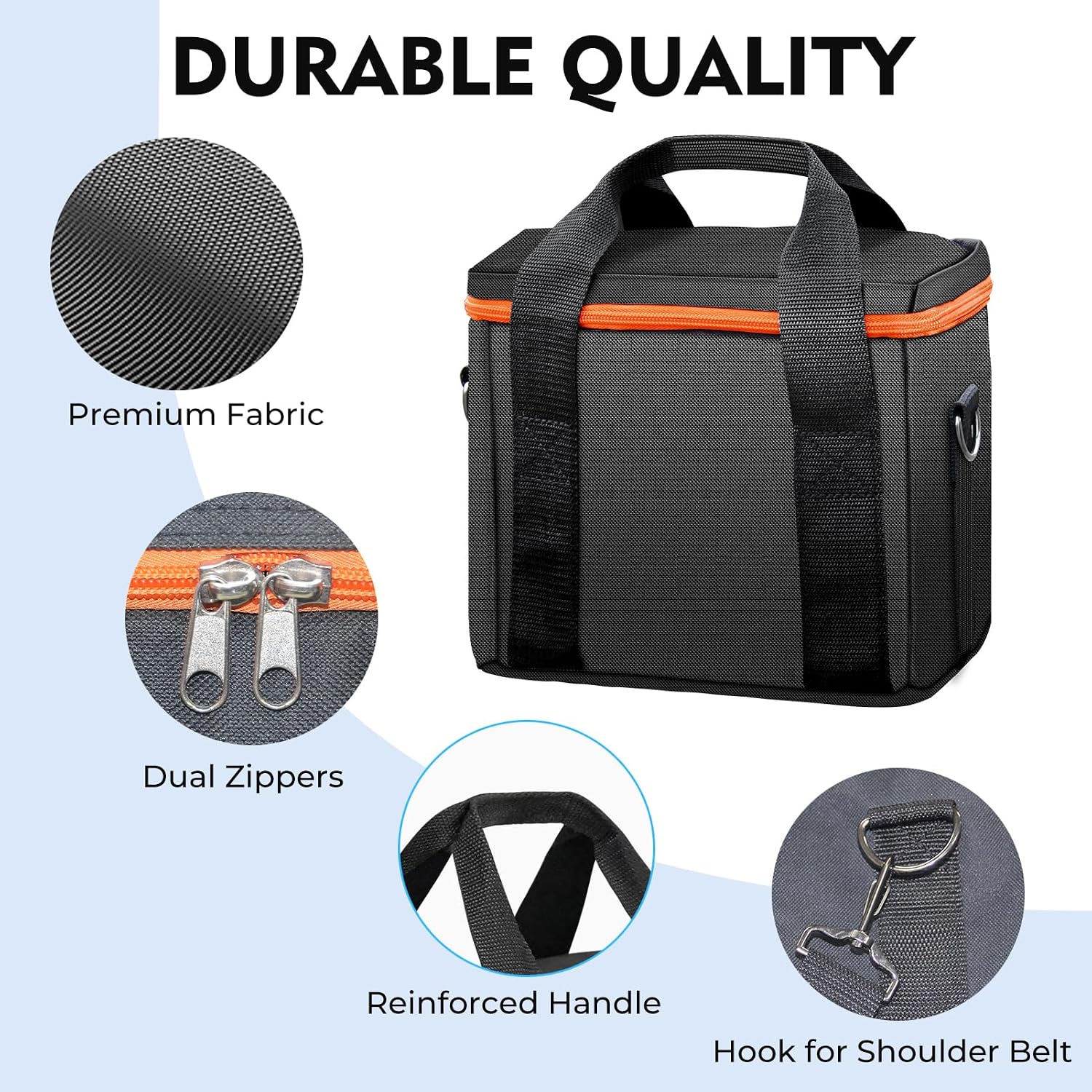 Portable Power Station Carrying Case for R100 Portable Solar Generator,Solar Power Bank Case for Outdoor Camping