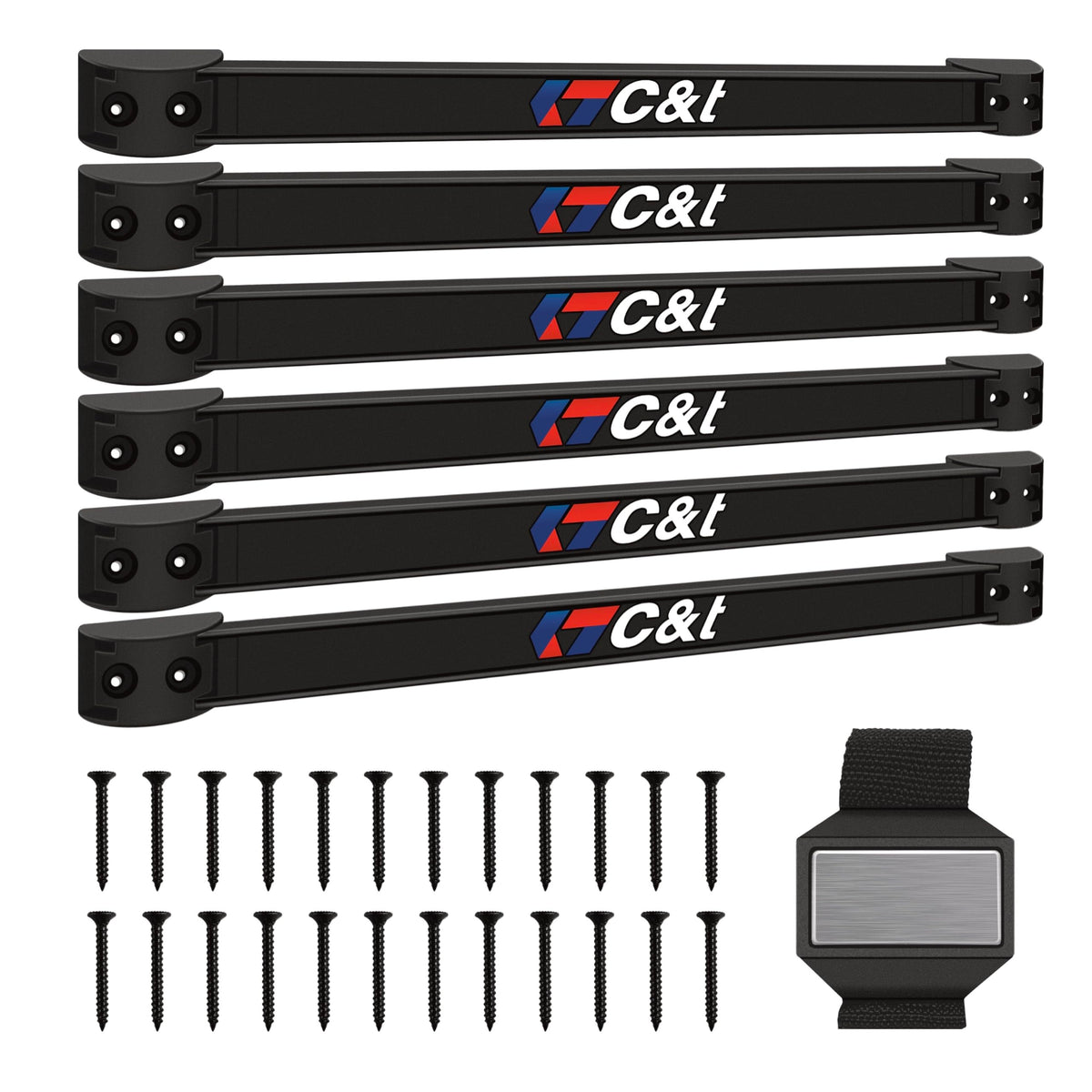 Magnetic Storage Organizer Tool Holder, Magnetic Tool Holder Strip, 6-Pack