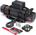 13500 lb Recovery Winch with Synthetic Rope and 2 Wireless Remotes - IP68 Waterproof 12V Electric Winch for Jeep