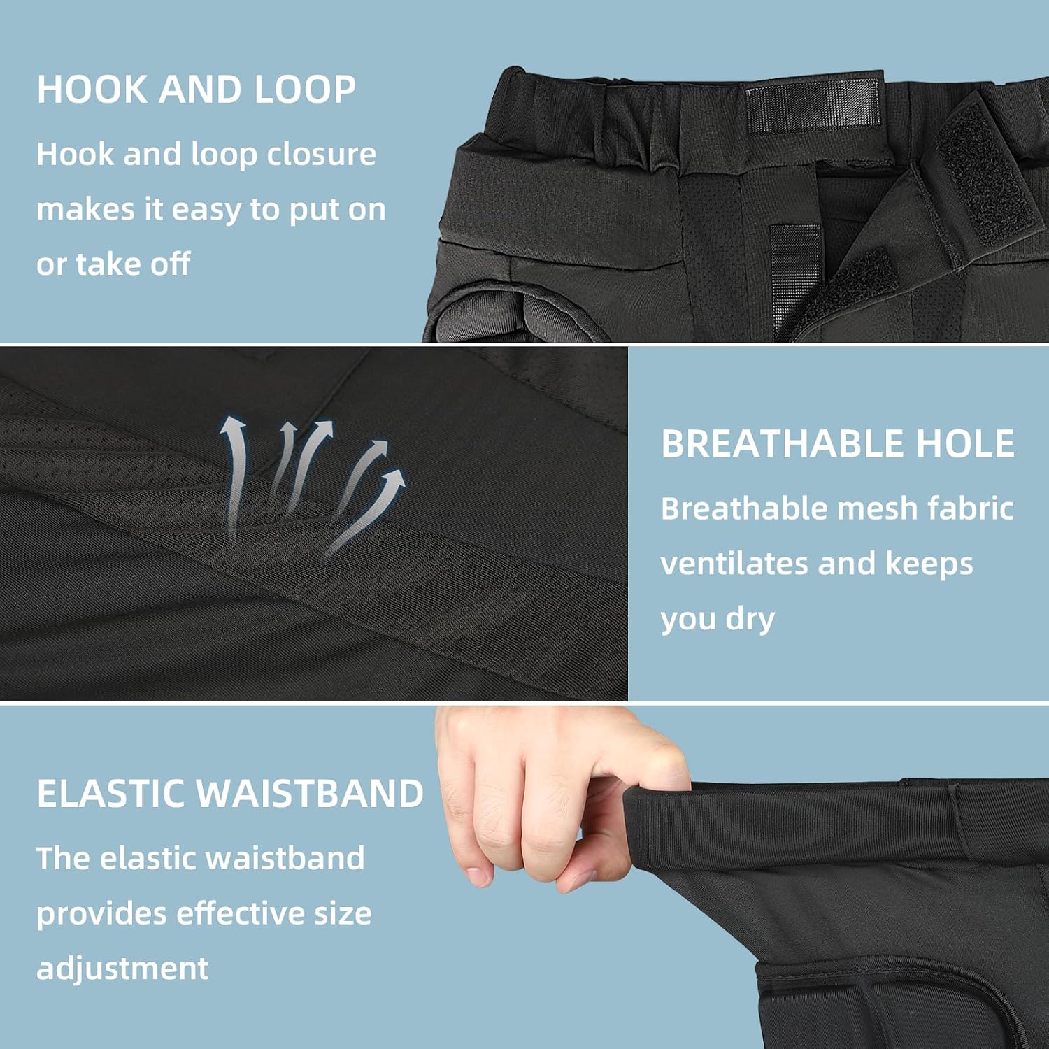 3D Hip Protection Eva Butt Pads Protective Padded Shorts Crash Pad Impact Gear for Skiing Skating Snowboarding