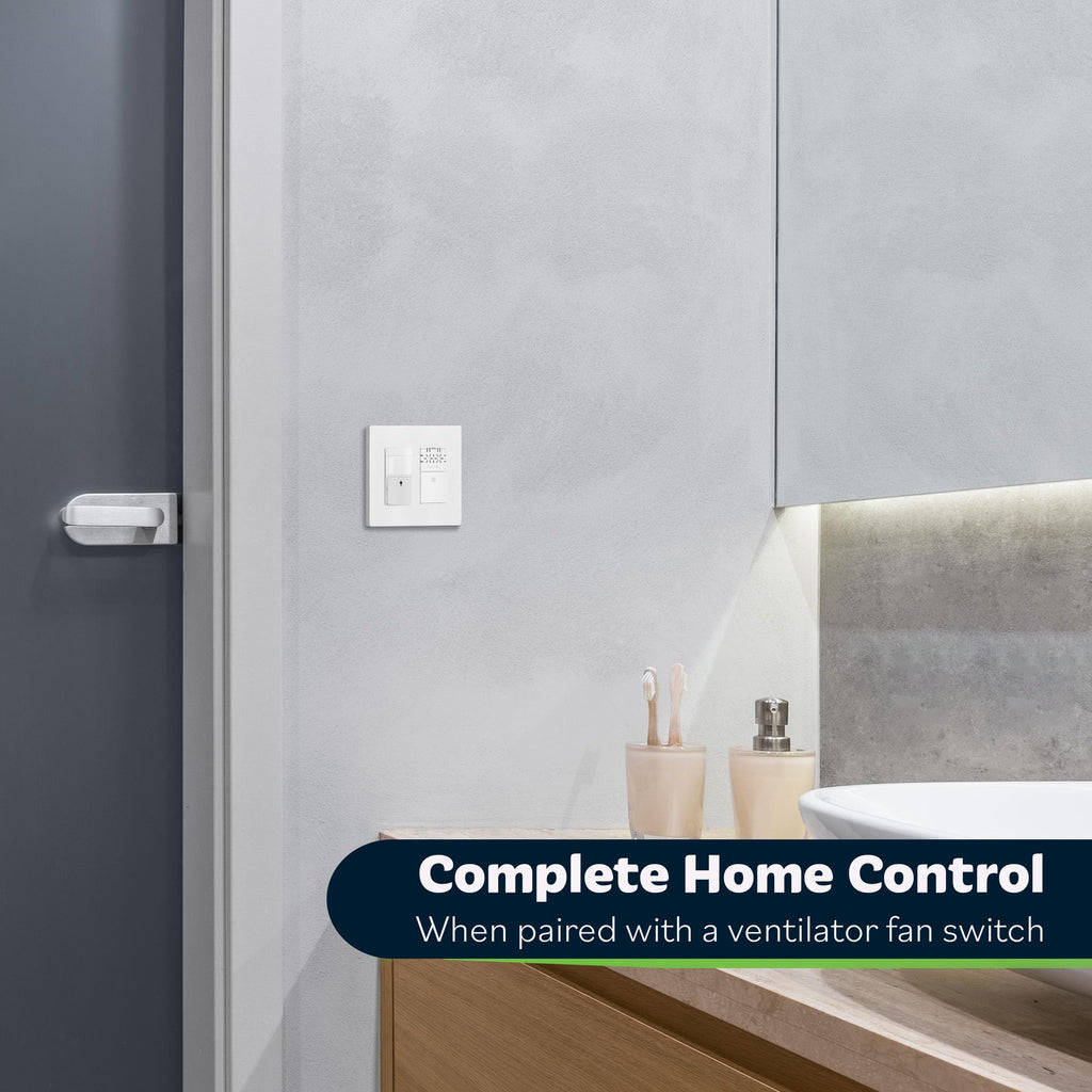 TOPGREENER Motion Sensor Light Switch, No Neutral Required, White, 6 Pack