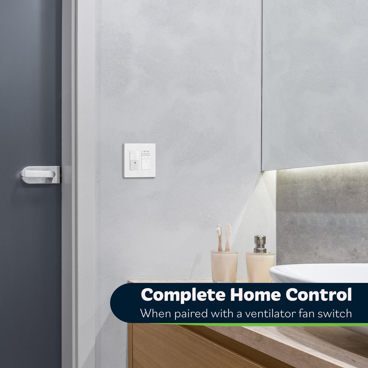 TOPGREENER Motion Sensor Light Switch, No Neutral Required, White, 6 Pack