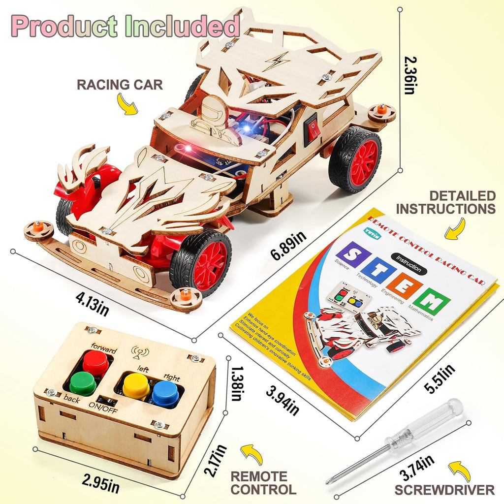 STEM Kits for Kids Age 8-10, STEM Toys for Ages 8-13 Model Car Building Kit