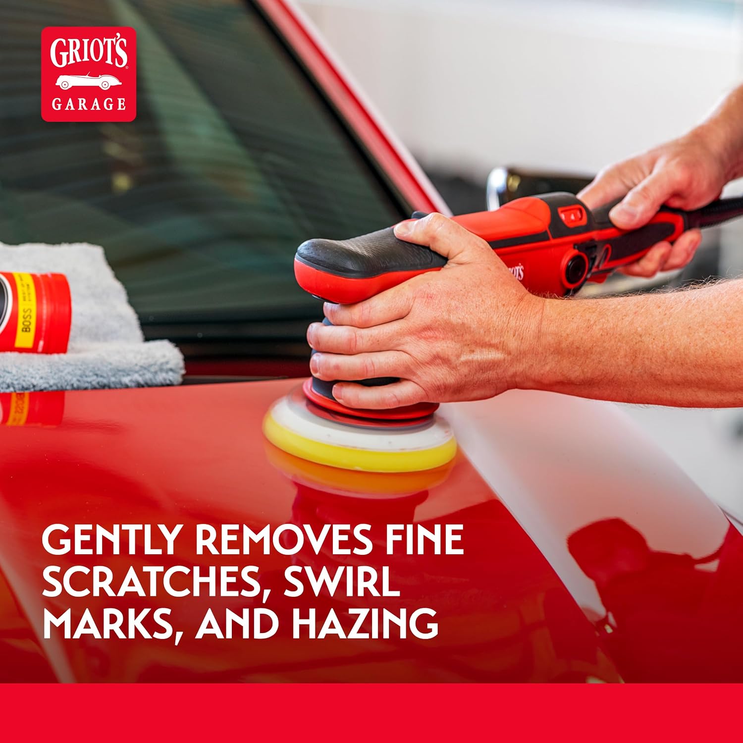 BOSS Perfecting Cream for Car Polishing and Detailing, Light Polish, Fine Scratch, Swirl Remover for Vehicles, 16oz