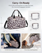 3Pcs Weekender Bags For Women, Carry On Bag, Overnight Bag