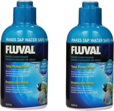 (2 Pack) Fluval Water Conditioner for Aquariums, 16.9 Ounces each