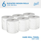 Professional Hard Roll Paper Towels, Bulk, 6 Rolls x 1150' (25703)